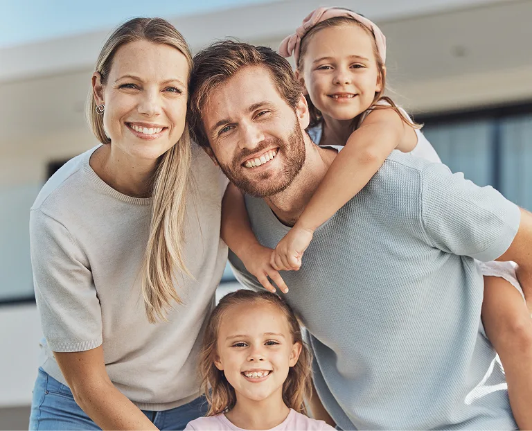 Photo d'une famille.